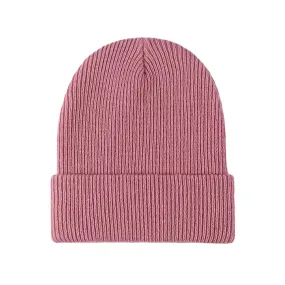 FLOOF Unisex Knit Hat in Dusty Rose