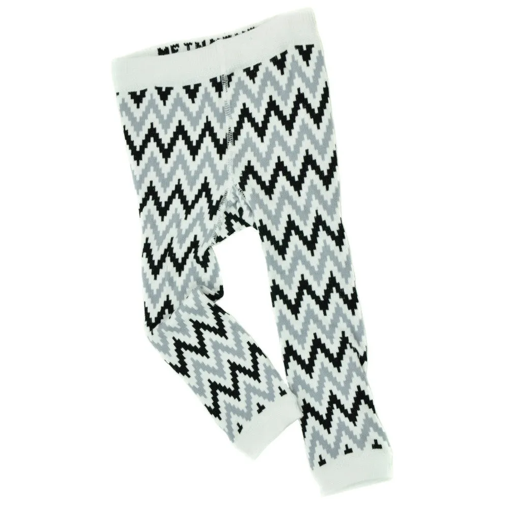 Footless Tights - DigitalZig - Black/White