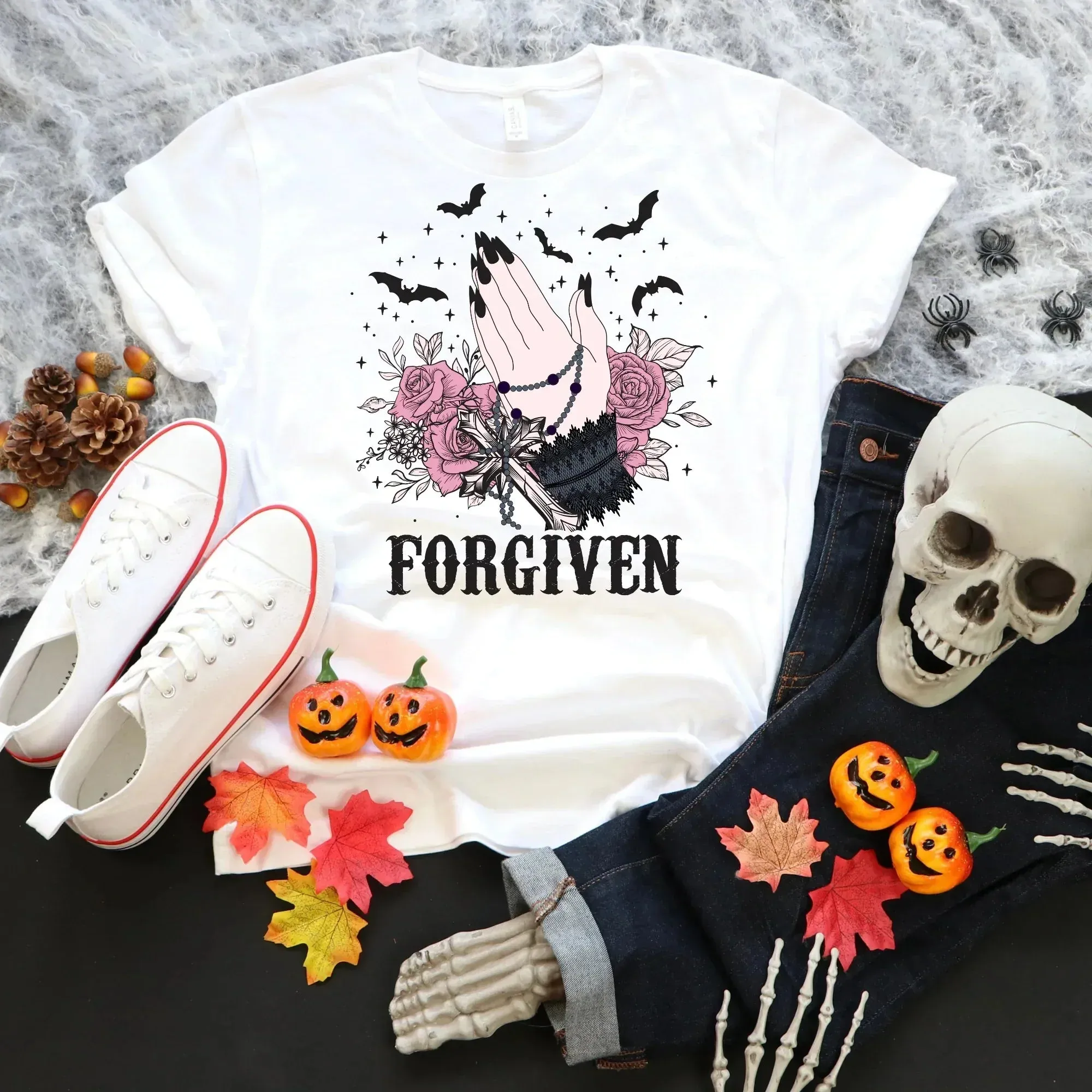 Forgiven Halloween Shirt, Gothic Halloween Sweatshirt