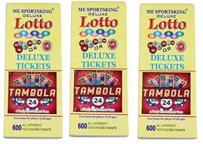 Funny Teddy Tambola Tickets - 600 Tickets (1 Book) | Each Book Contains 600 Tickets | Bingo Game Tickets | Paper Tickets