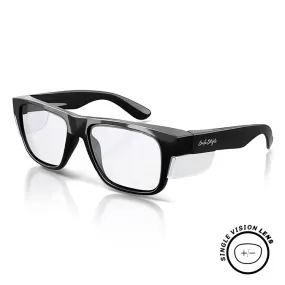 Fusions Black Prescription Safety Glasses