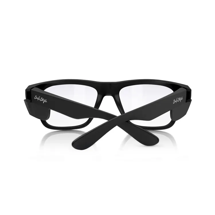 Fusions Matte Black Prescription Safety Glasses