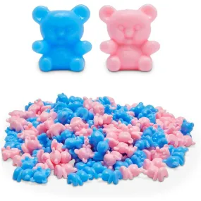 Gender Reveal Party Favors, Mini Teddy Bears (Blue, Pink, 0.65 in, 200 Pack)