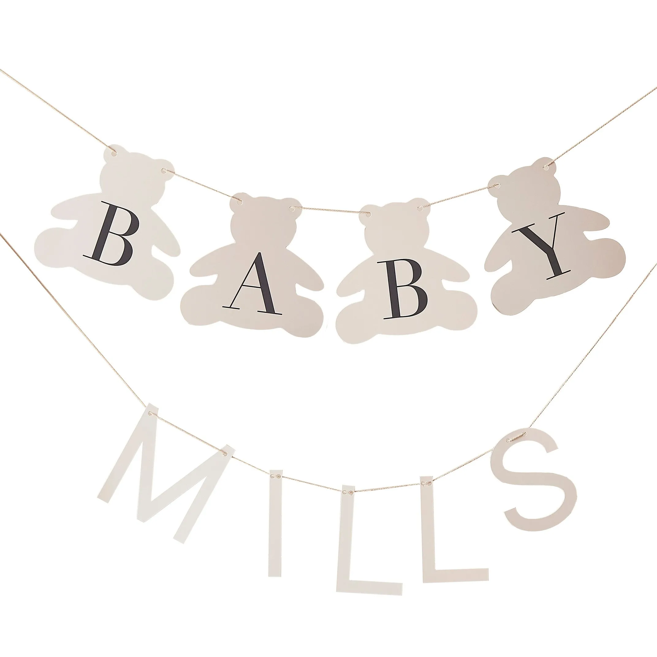 Ginger Ray Customisable Teddy Bear Baby Shower Bunting