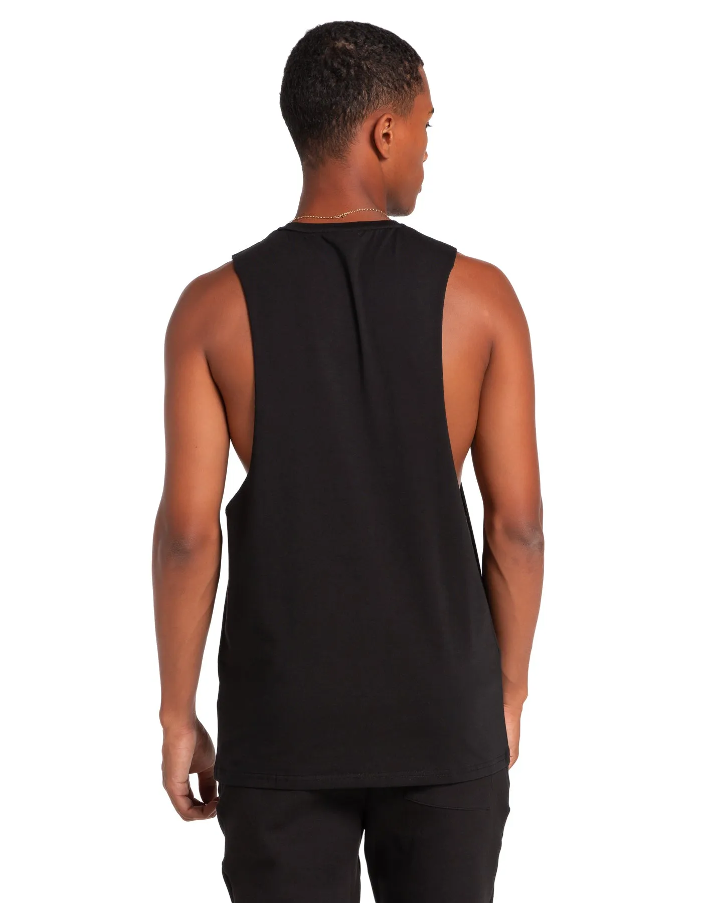 Global Athletics Drop Tank - Black