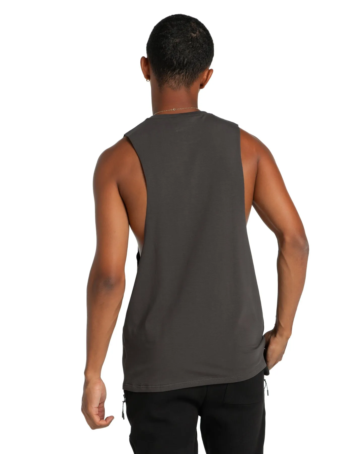 Global Athletics Drop Tank - Slate