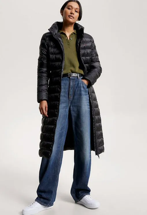 GLOBAL STRIPE MAXI PADDED COAT