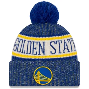 Golden State Warriors - Royal Sport Cuffed Knit Hat with Pom, New Era