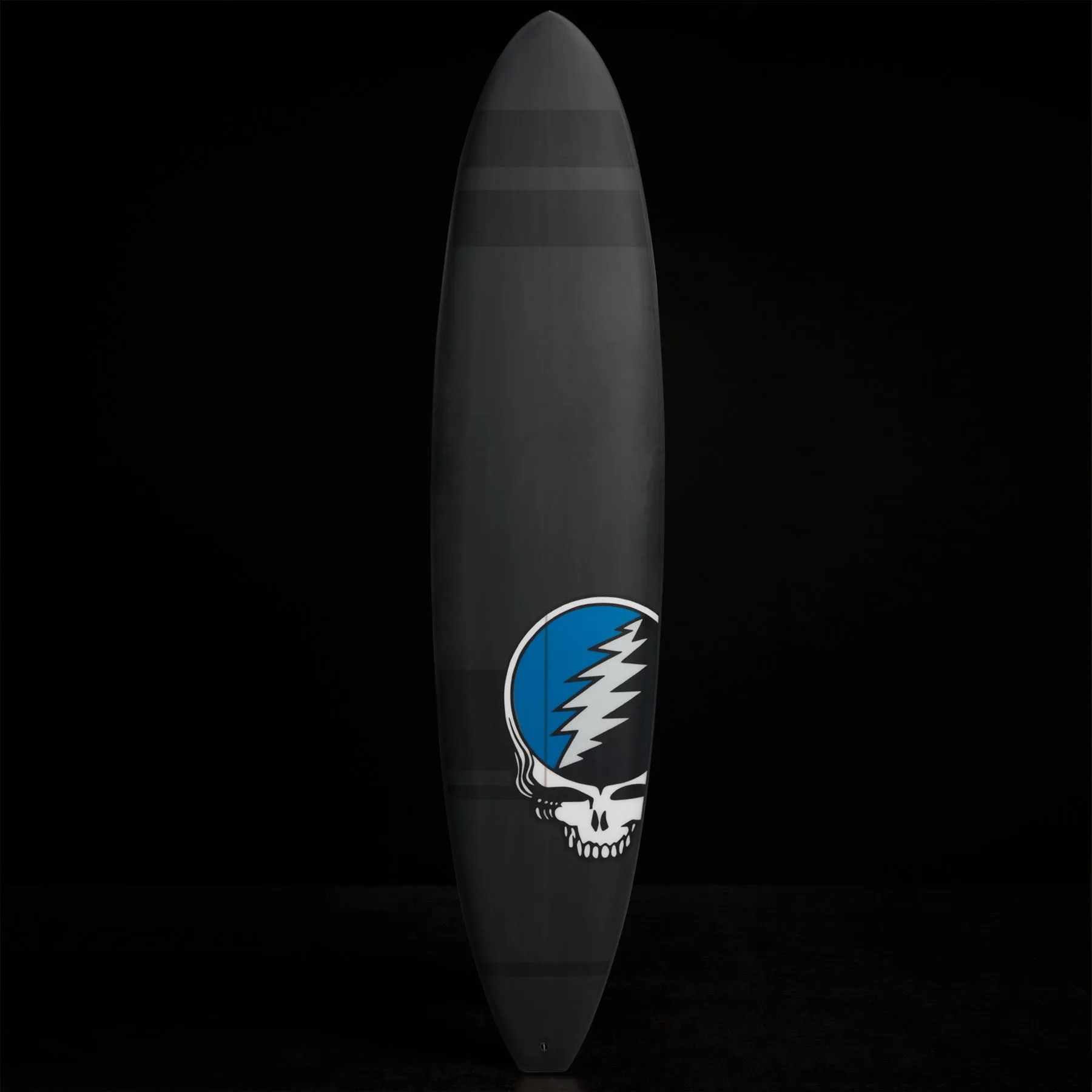 Grateful Dead Longboard 7'10" - Carbon Pigment w/ Skull