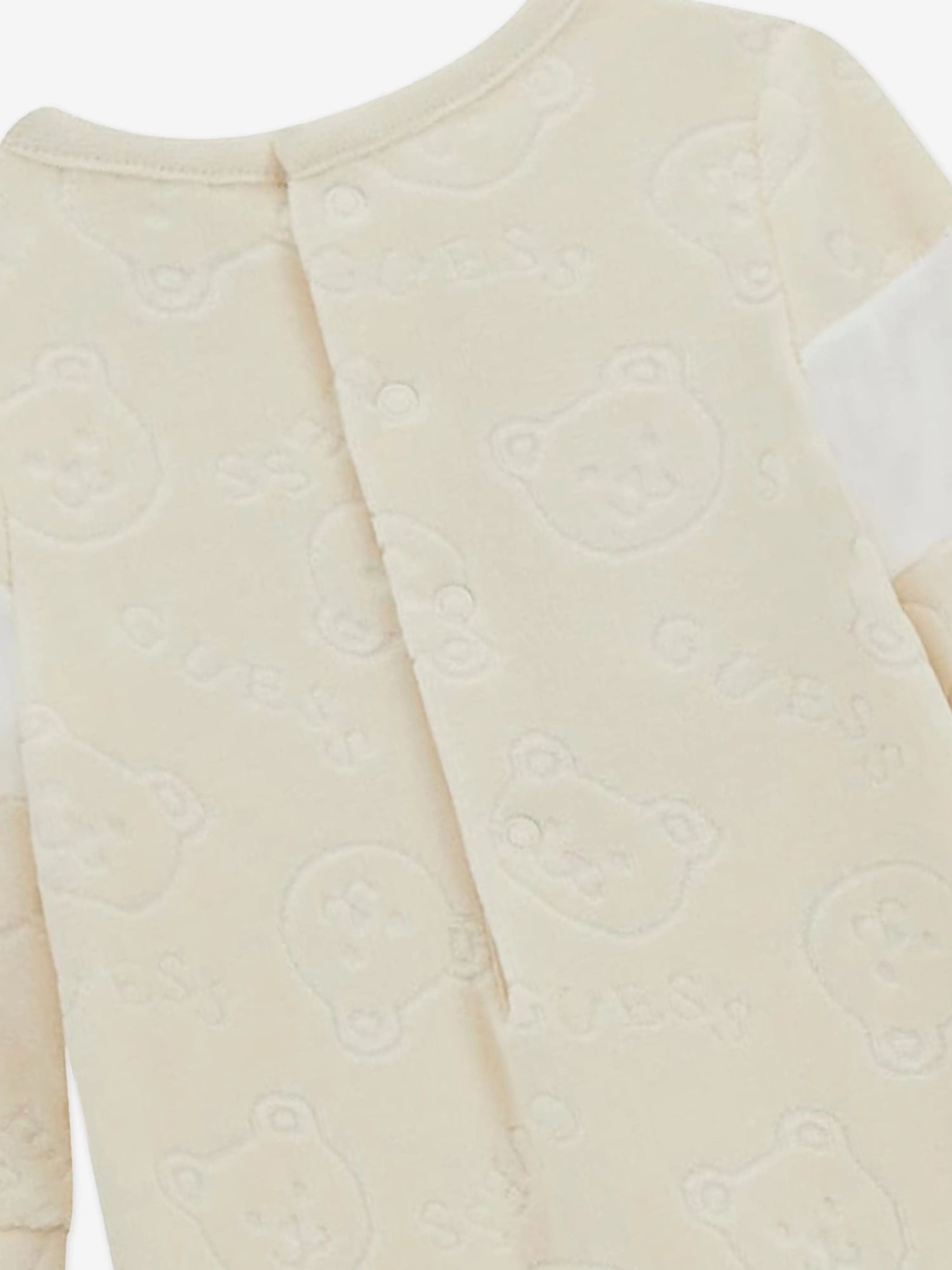 Guess Baby Chenille Teddy Babygrow in Ivory