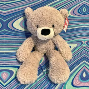 Gund Fuzzy Bear Plush (Grey) (18mo )