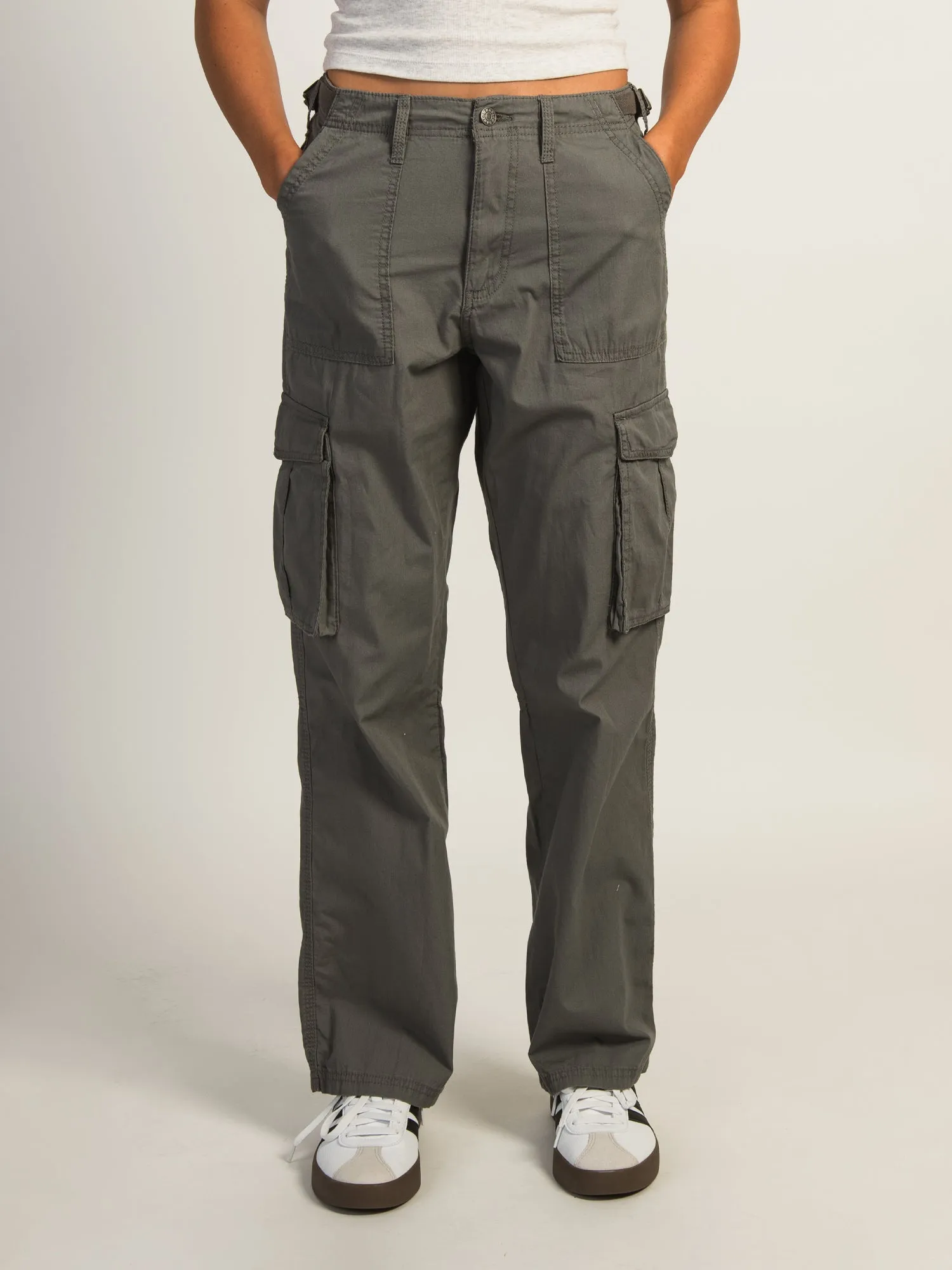 HARLOW PAIGE CARGO PANT - CHARCOAL