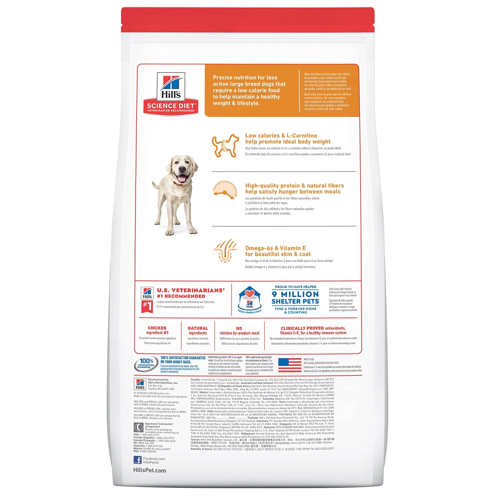 Hill's Science Diet Dog Food Adult Light Large Breed