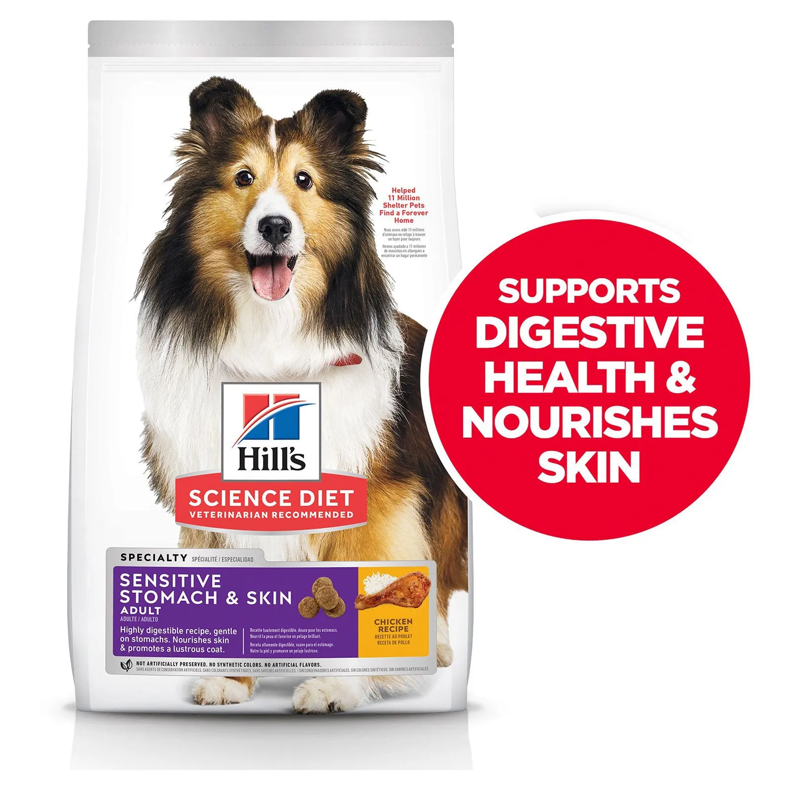 Hill's Science Diet Dog Food Adult Sensitive Stomach & Skin