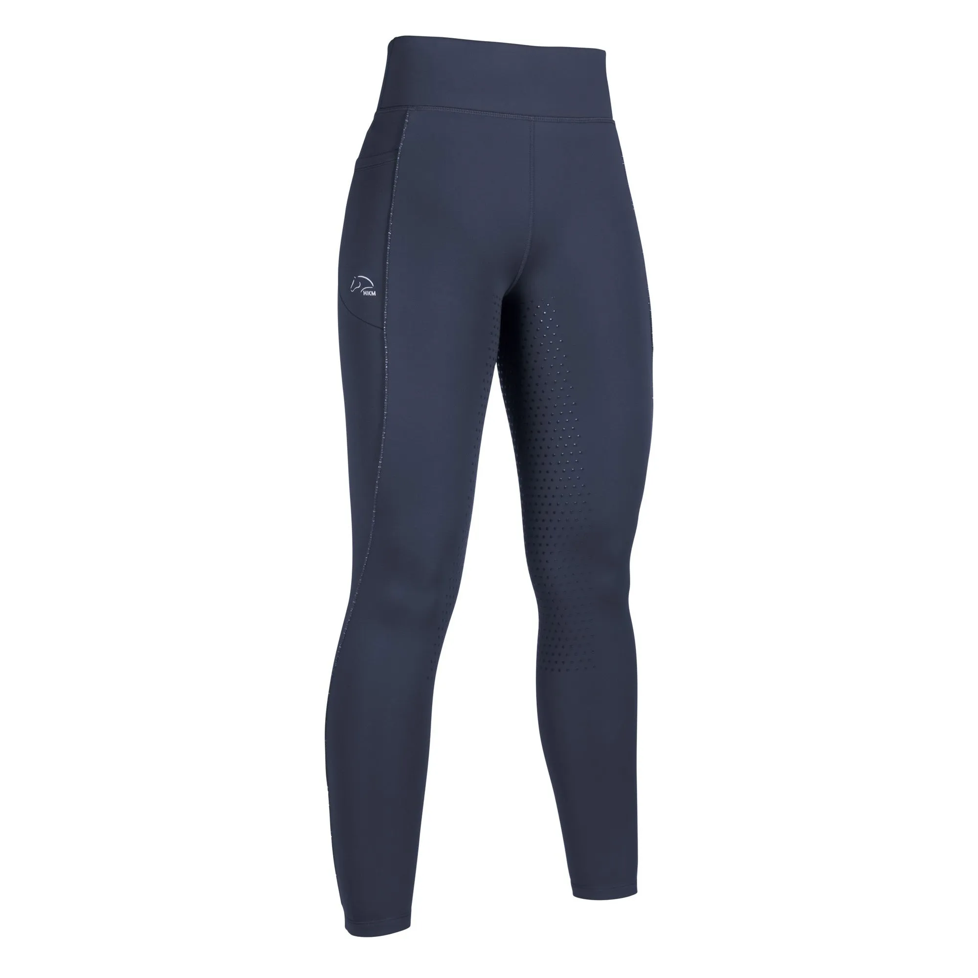 Hkm Ladies Alice Full Seat Riding Leggings - Deep Blue