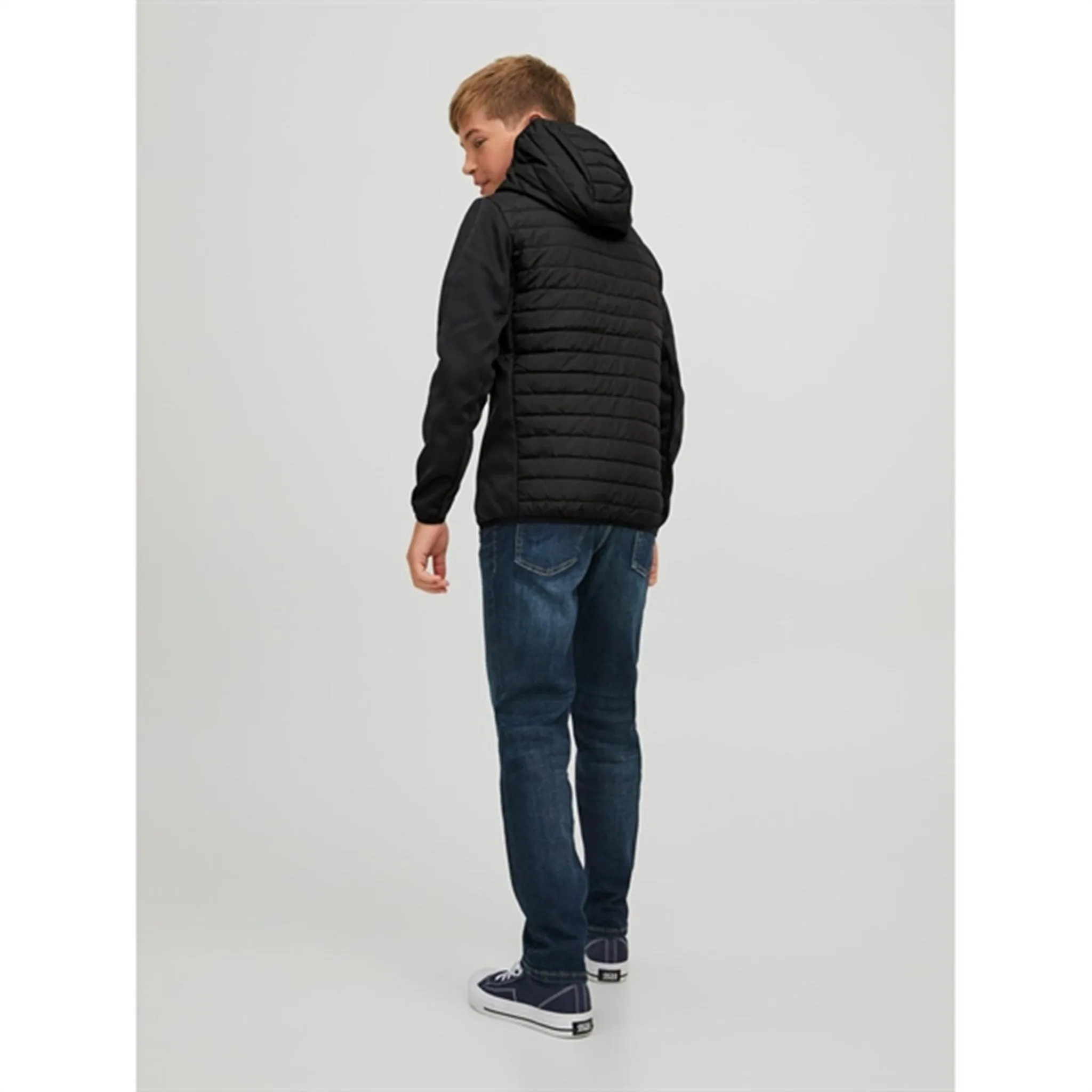 Jack & Jones Junior Black Multi Quilted Transitional Jacket Noos