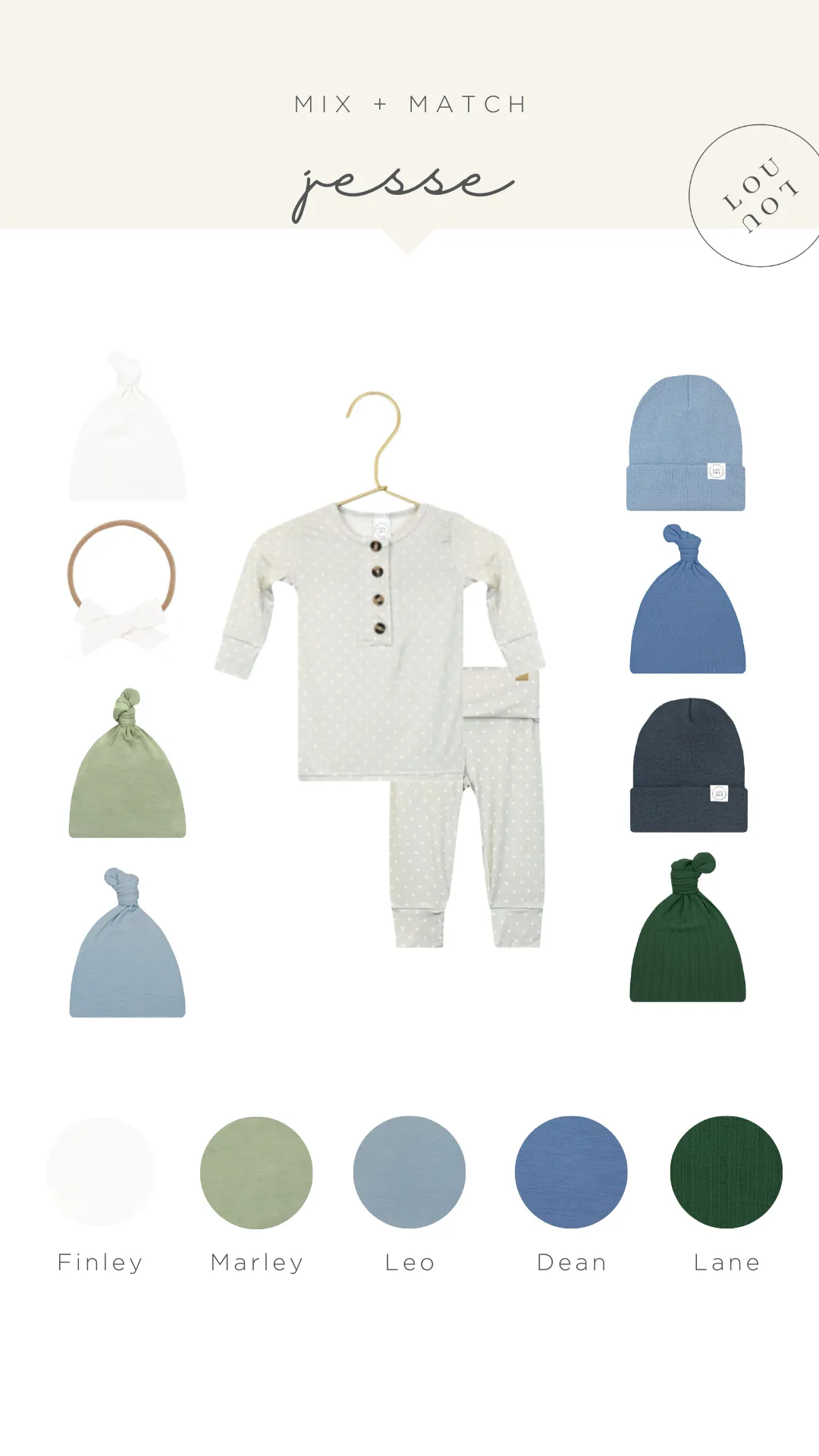 Jesse Newborn Hat Bundle (Top   Bottom)