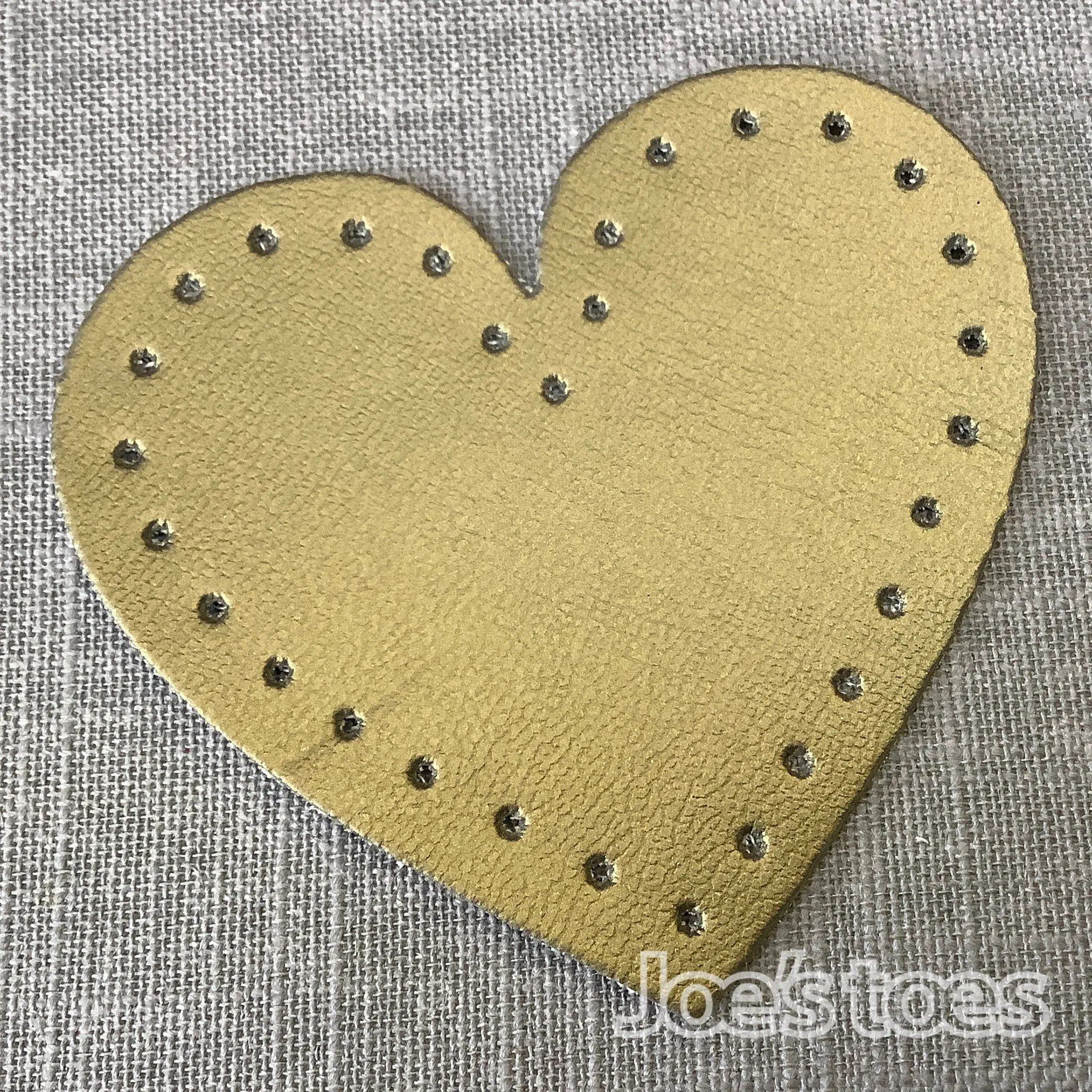 Joe's Toes Heart Shape Sew On Patches