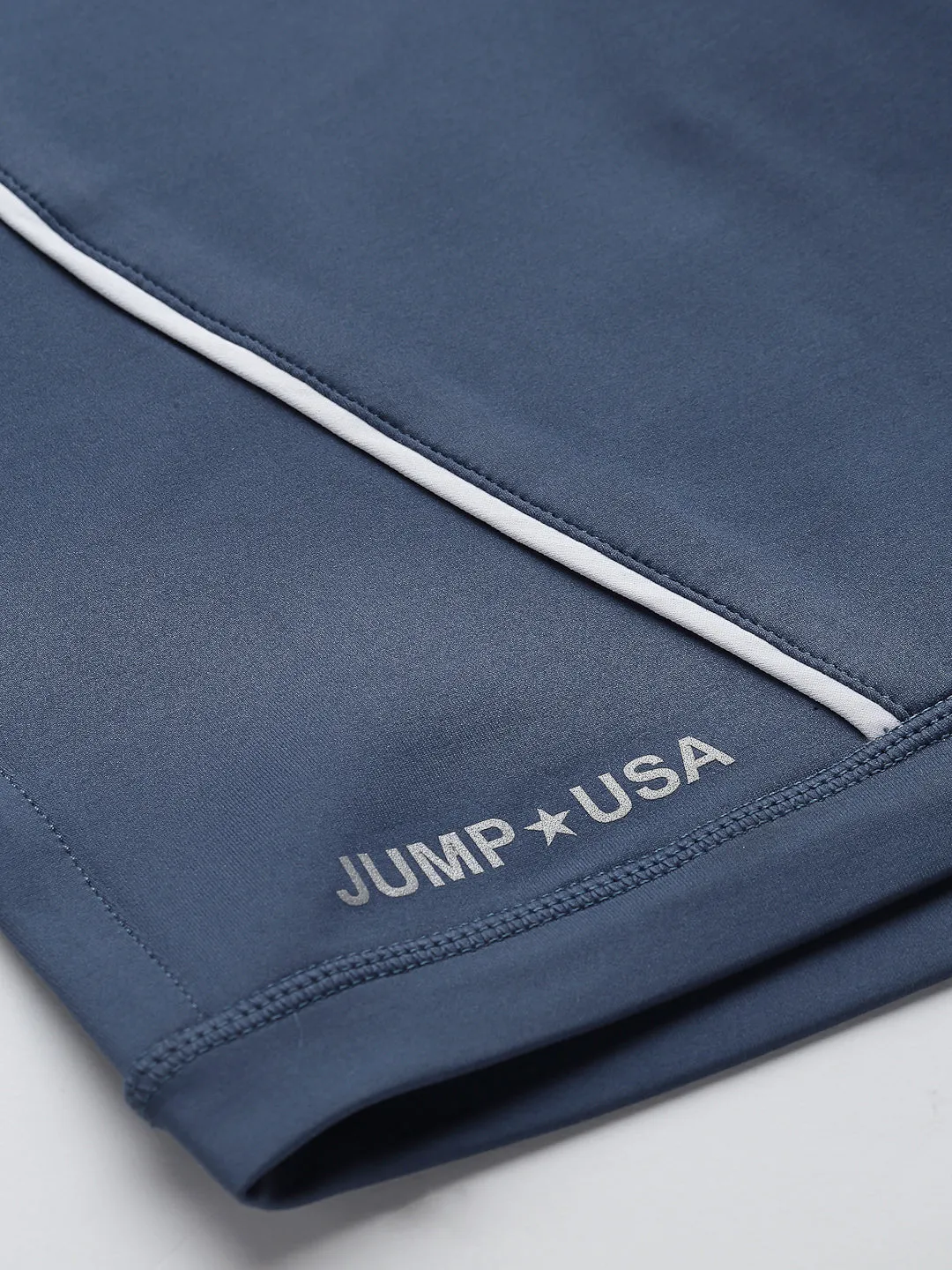 JUMP USA Men Ensign Blue Dry-Fit Solid Training Short Tights