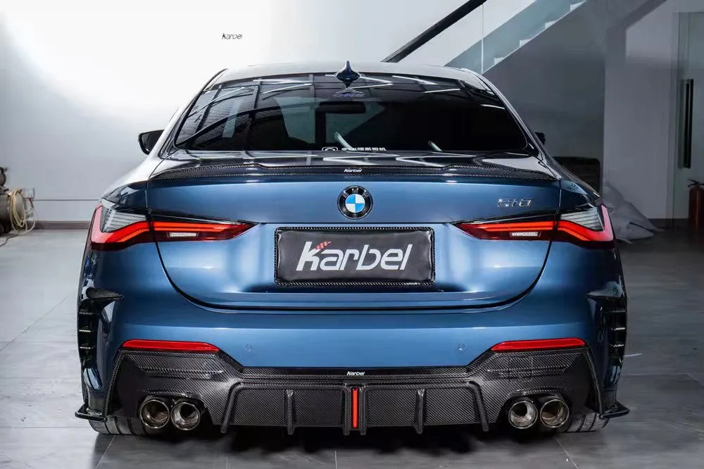 Karbel Carbon Dry Carbon Fiber Rear Diffuser For BMW 4 Series G22 G23 430i M440i 2020-ON