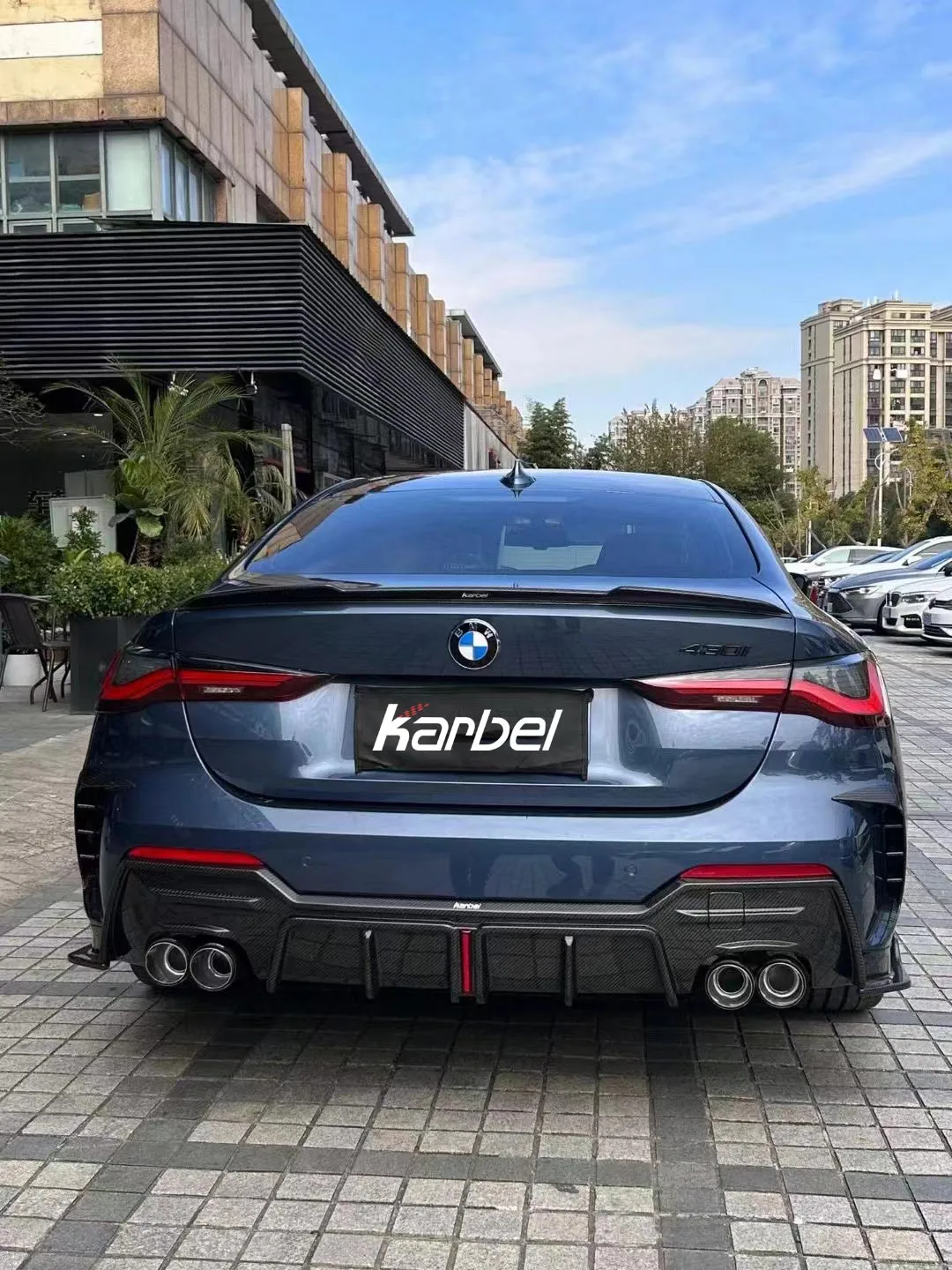 Karbel Carbon Dry Carbon Fiber Rear Diffuser For BMW 4 Series G22 G23 430i M440i 2020-ON