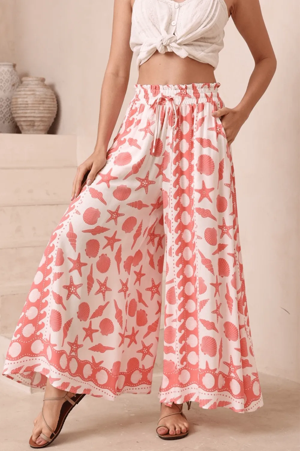 Kismet Wide Leg Pants - Seaside