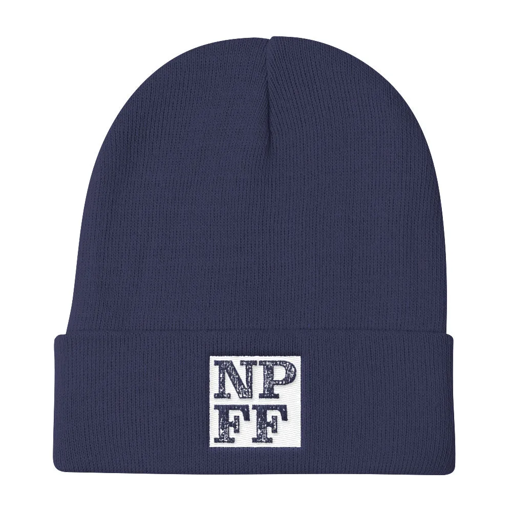 Knit Beanie - NPFF logo