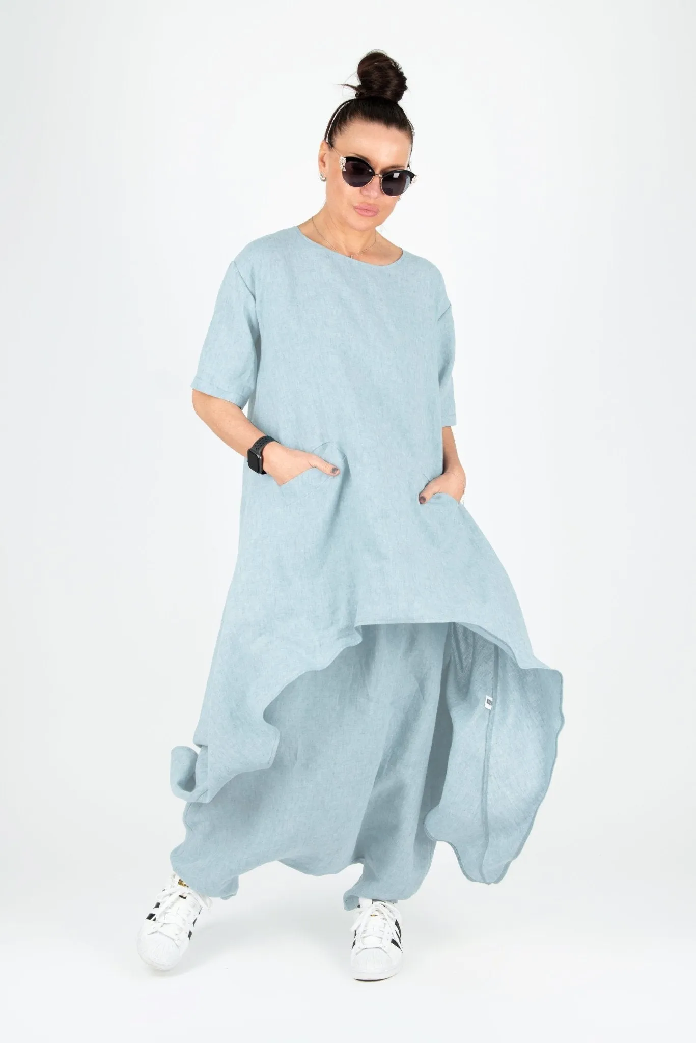 LAUREN Linen Long Tunic