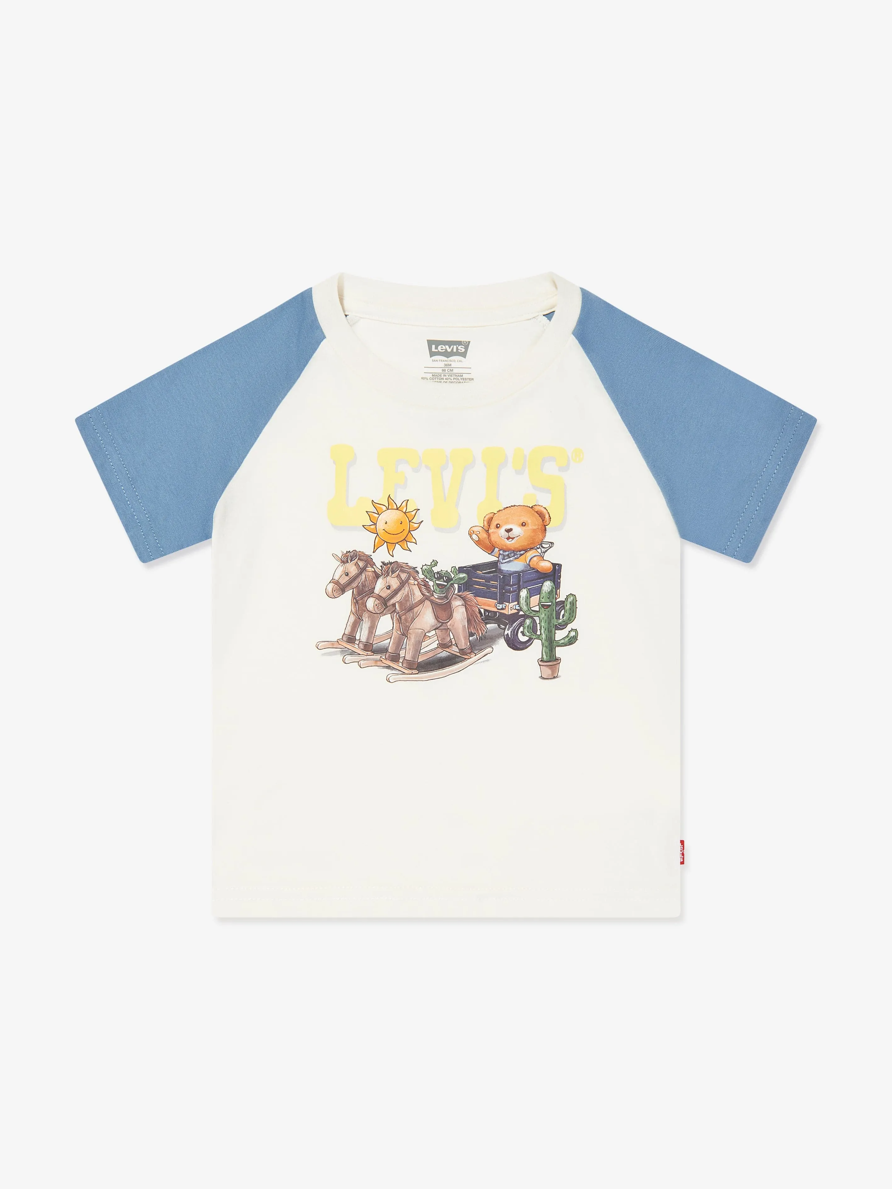 Levi's Wear Baby Boys Bear T-Shirt and Shorts Set in Blue