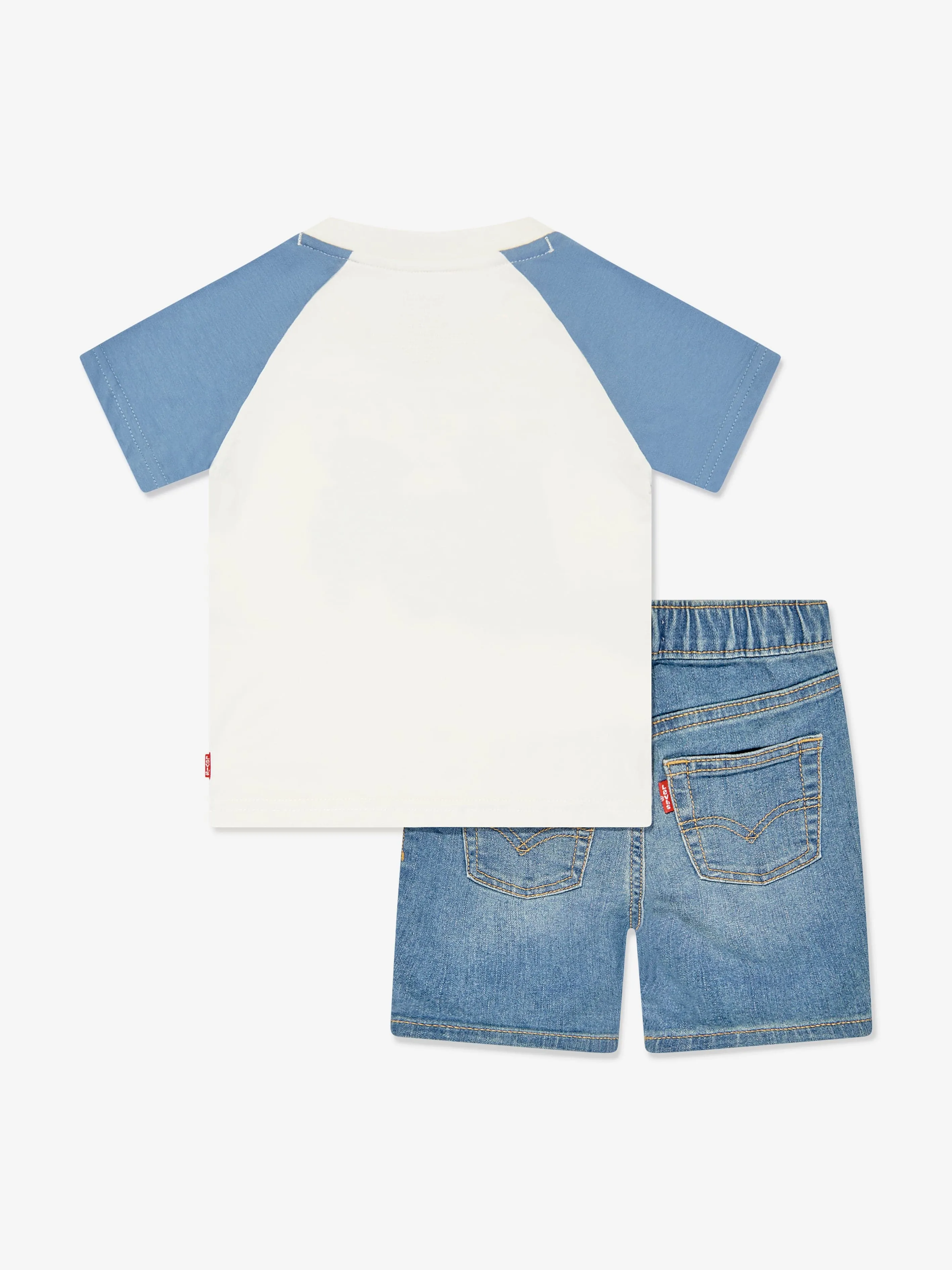 Levi's Wear Baby Boys Bear T-Shirt and Shorts Set in Blue