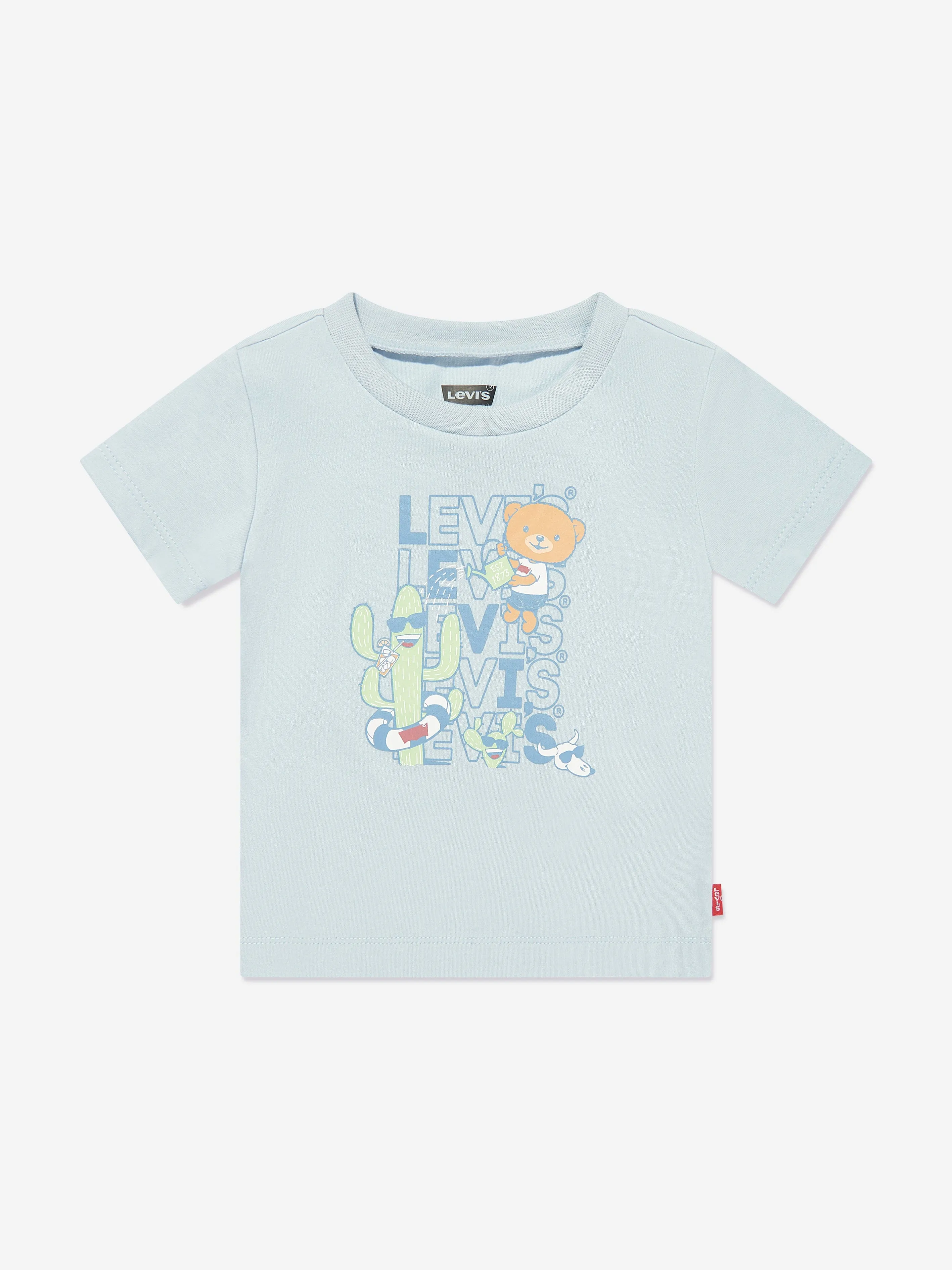 Levi's Wear Baby Boys Cactus T-Shirt and Shorts Set in Blue