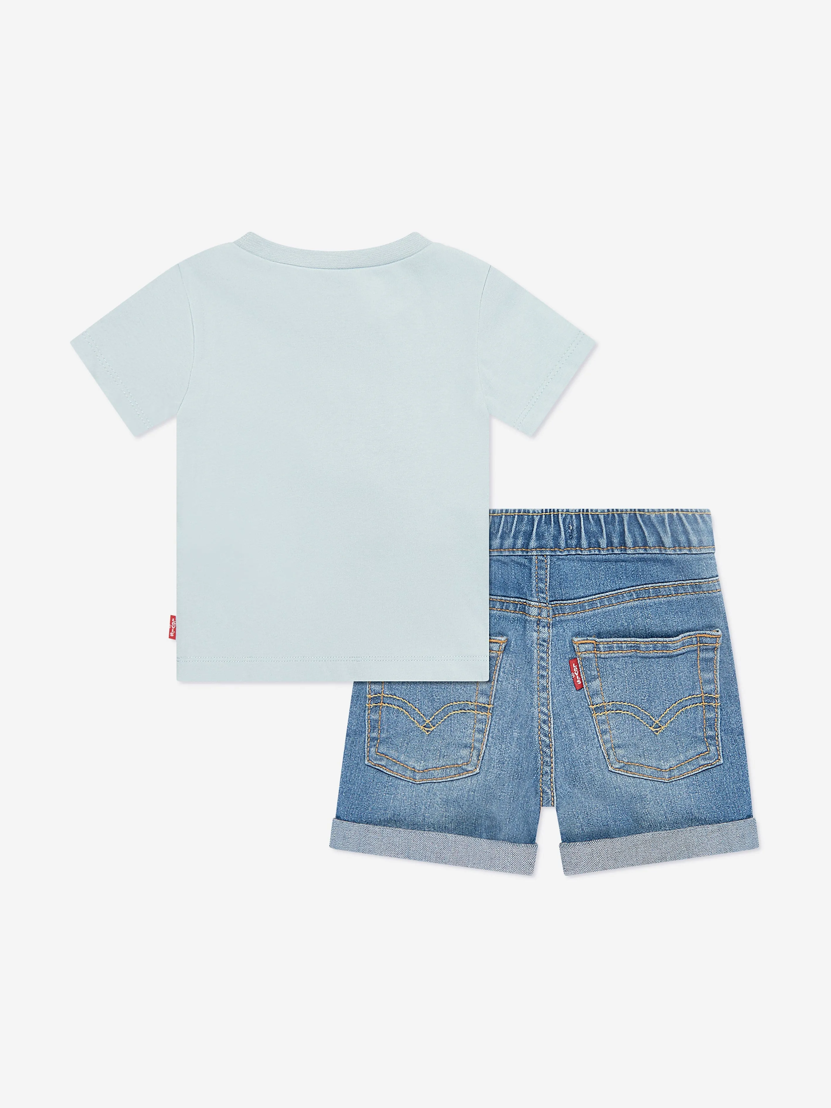 Levi's Wear Baby Boys Cactus T-Shirt and Shorts Set in Blue