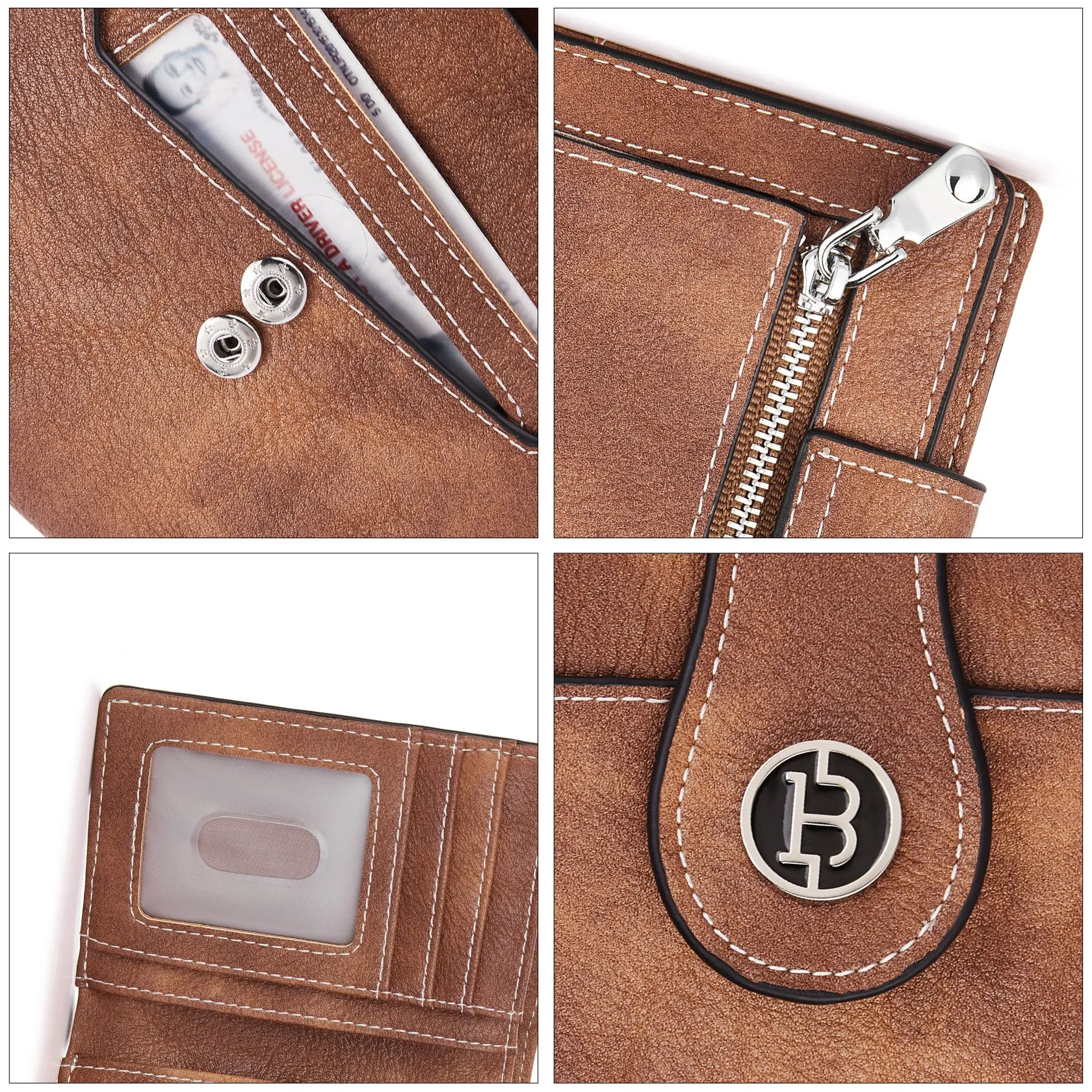 Lnna Hand Tooled Leather Wallet - Genuine Leather