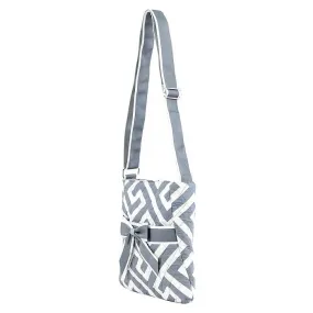 MA501 Quilted Maze Print Crossbody Bag