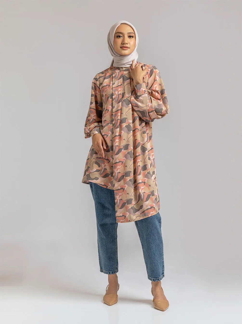 MAGGY BREASTFEEDING TUNIC ROSE WOOD