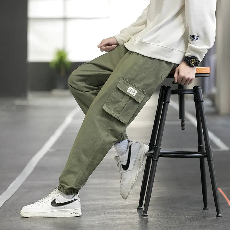 Men's Cargo Pants Streetwear Joggers - Casual Sweatpants, Techwear Army Trousers for Everyday Comfort and Style.