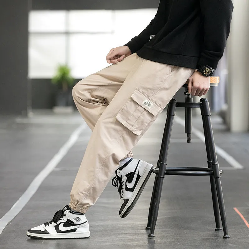 Men's Cargo Pants Streetwear Joggers - Casual Sweatpants, Techwear Army Trousers for Everyday Comfort and Style.