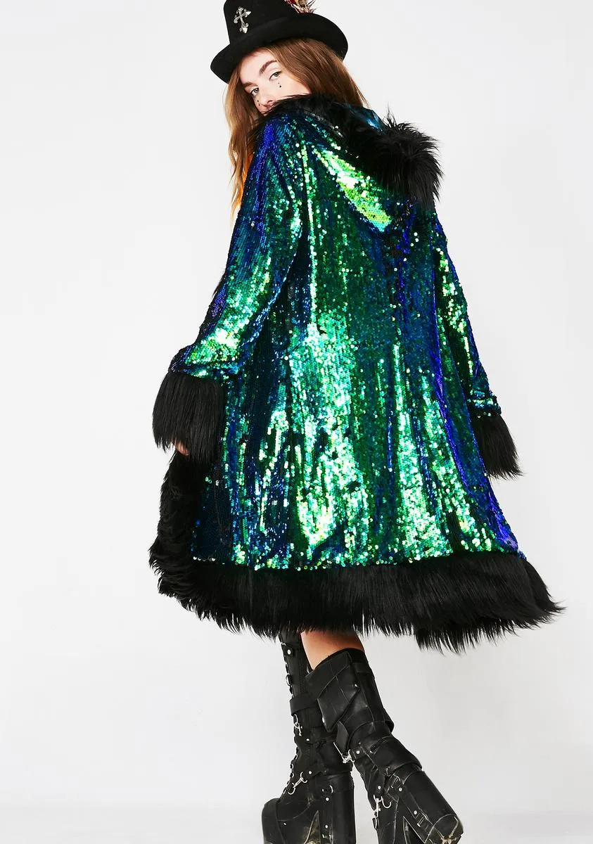 Merbae Mysticism Sequin Coat