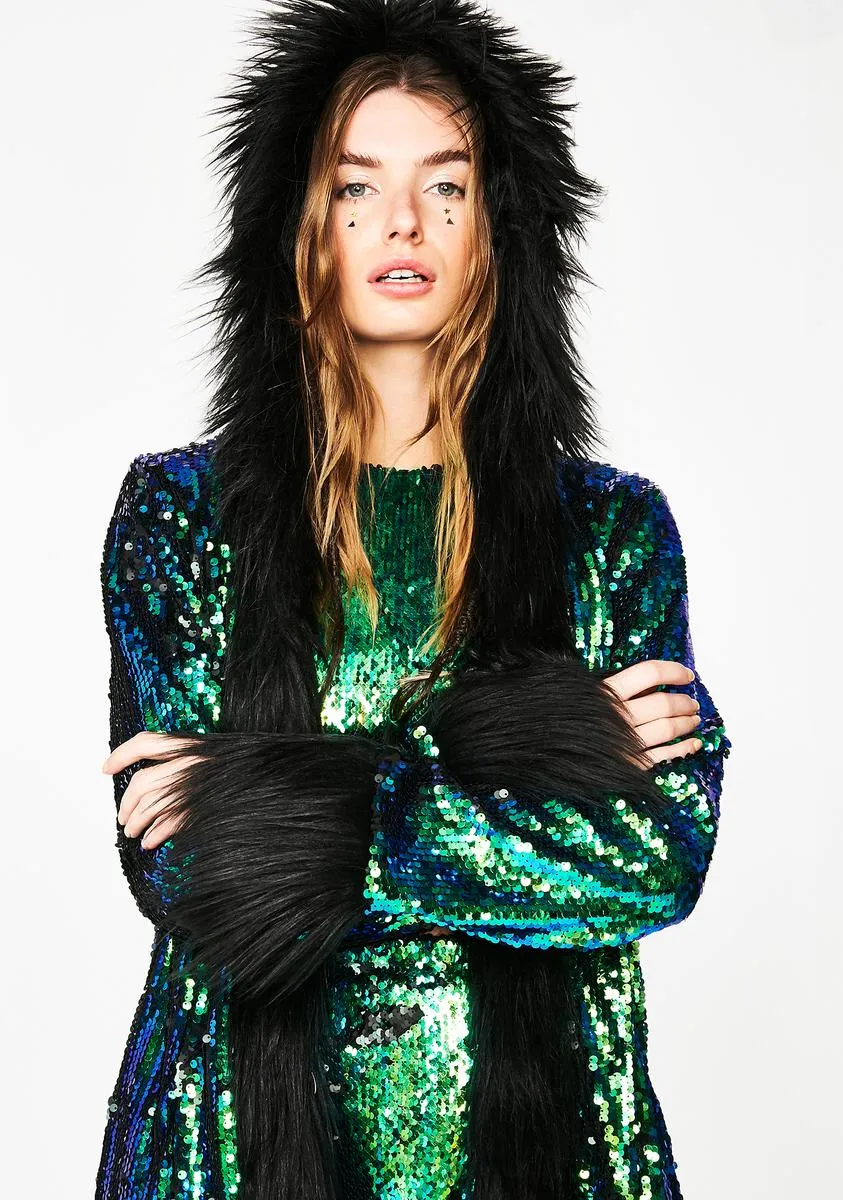 Merbae Mysticism Sequin Coat