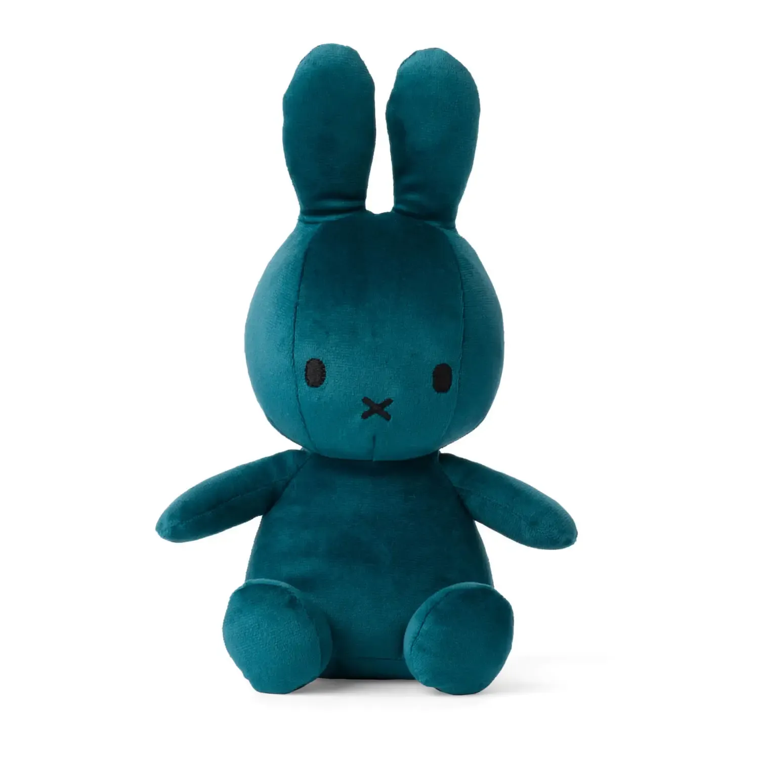 Miffy Velvet Teddy Sitting Toy - Opal Blue