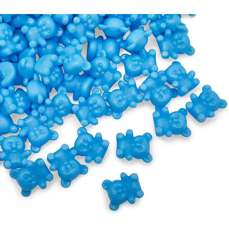 Mini Blue Teddy Bears for Gender Reveal Party Favors (0.35 x 0.65 x 0.3 in, 180 Pack)