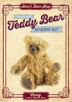 Mohair Teddy Bear Making Kit - Carly 25cm Bear