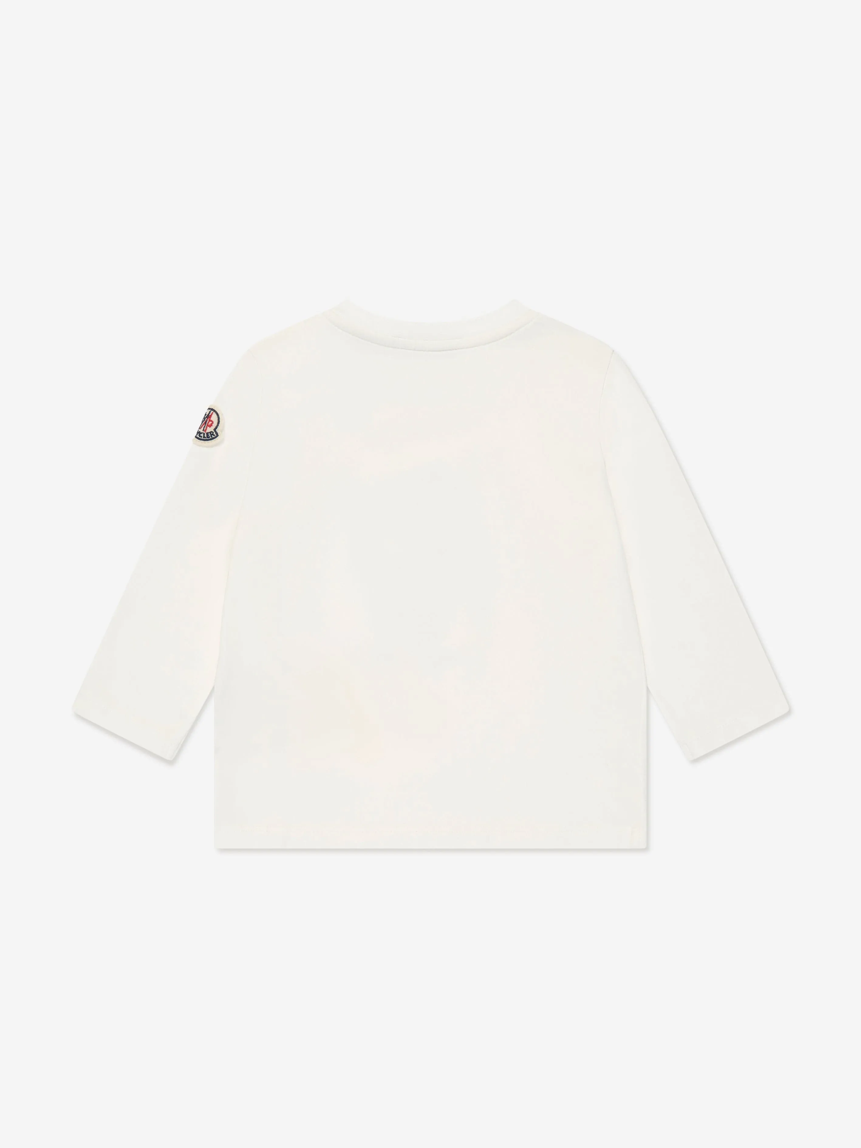 Moncler Enfant Baby Boys Long Sleeve BearT-Shirt in Ivory