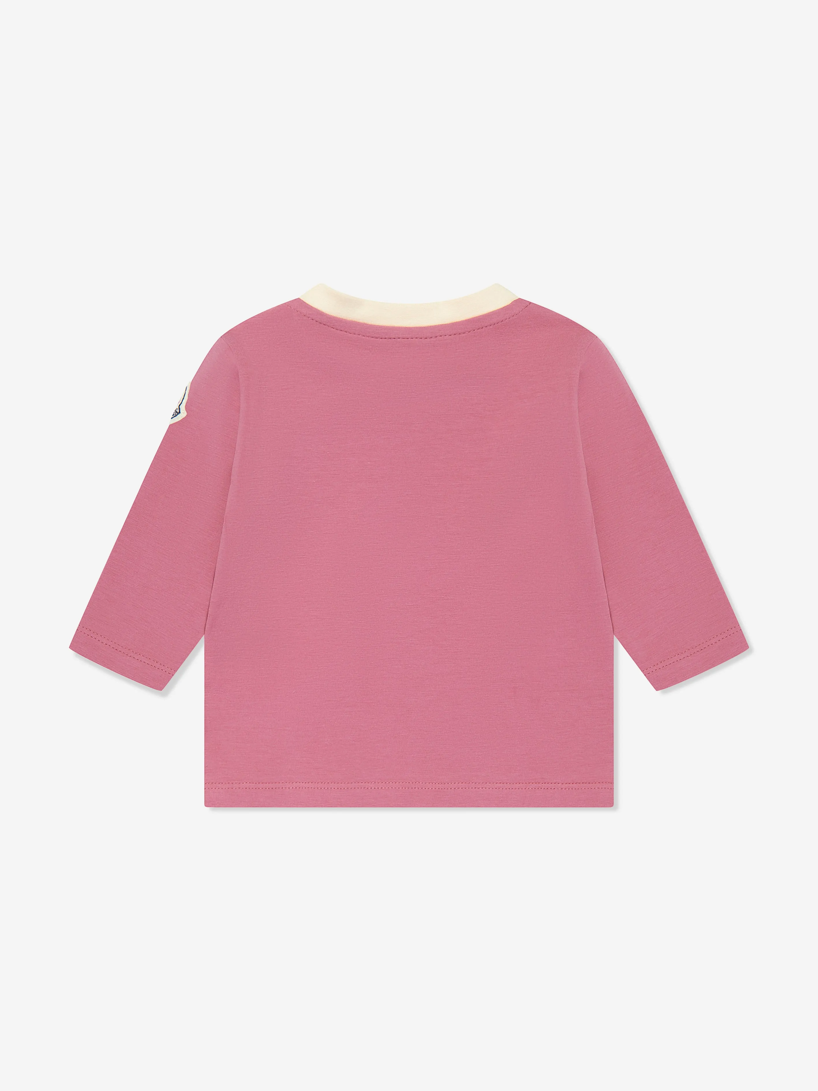 Moncler Enfant Baby Girls Long Sleeve Bear T-Shirt in Pink