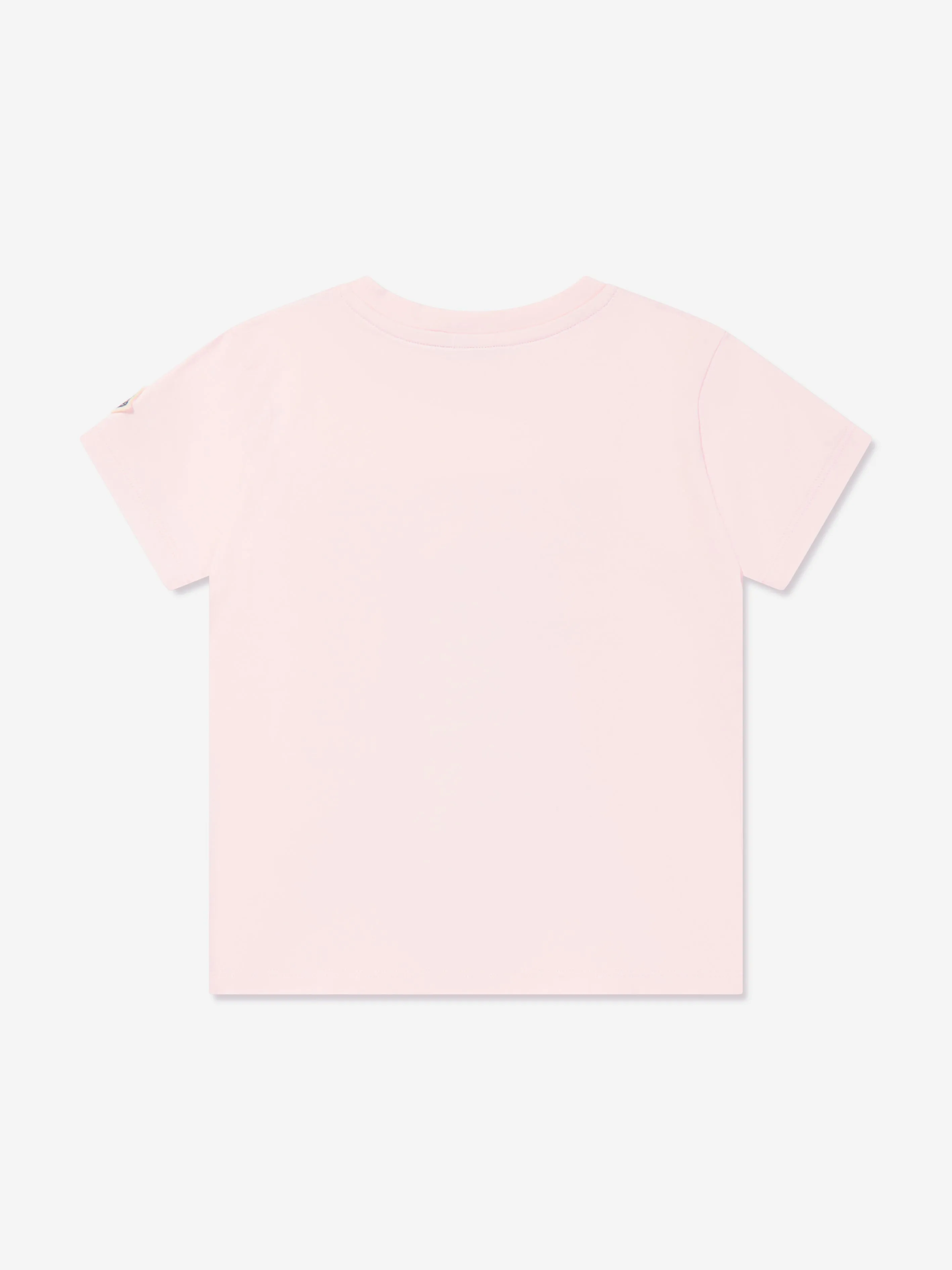 Moncler Enfant Girls Graphic Tennis Logo T-Shirt in Pink