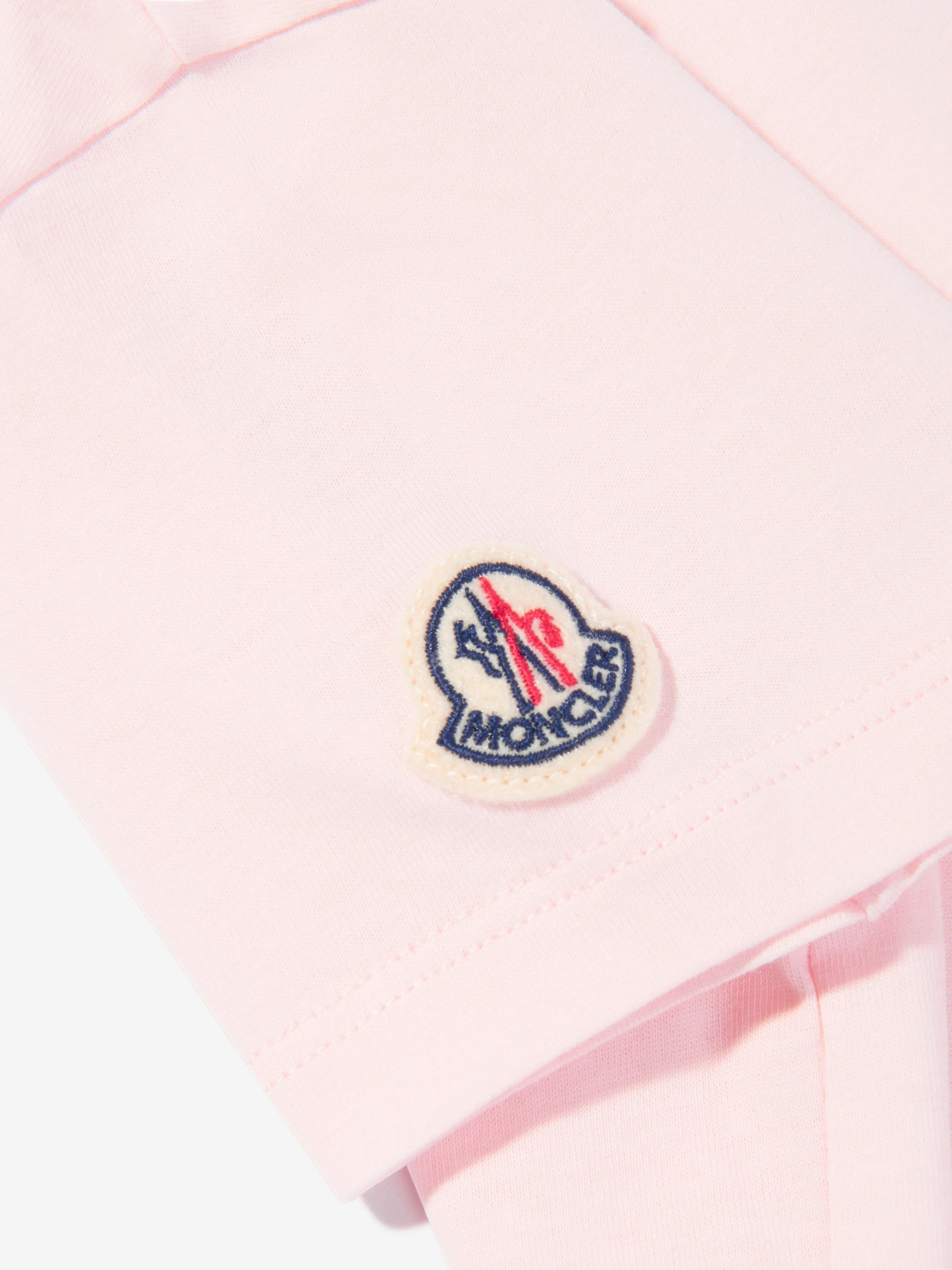 Moncler Enfant Girls Graphic Tennis Logo T-Shirt in Pink