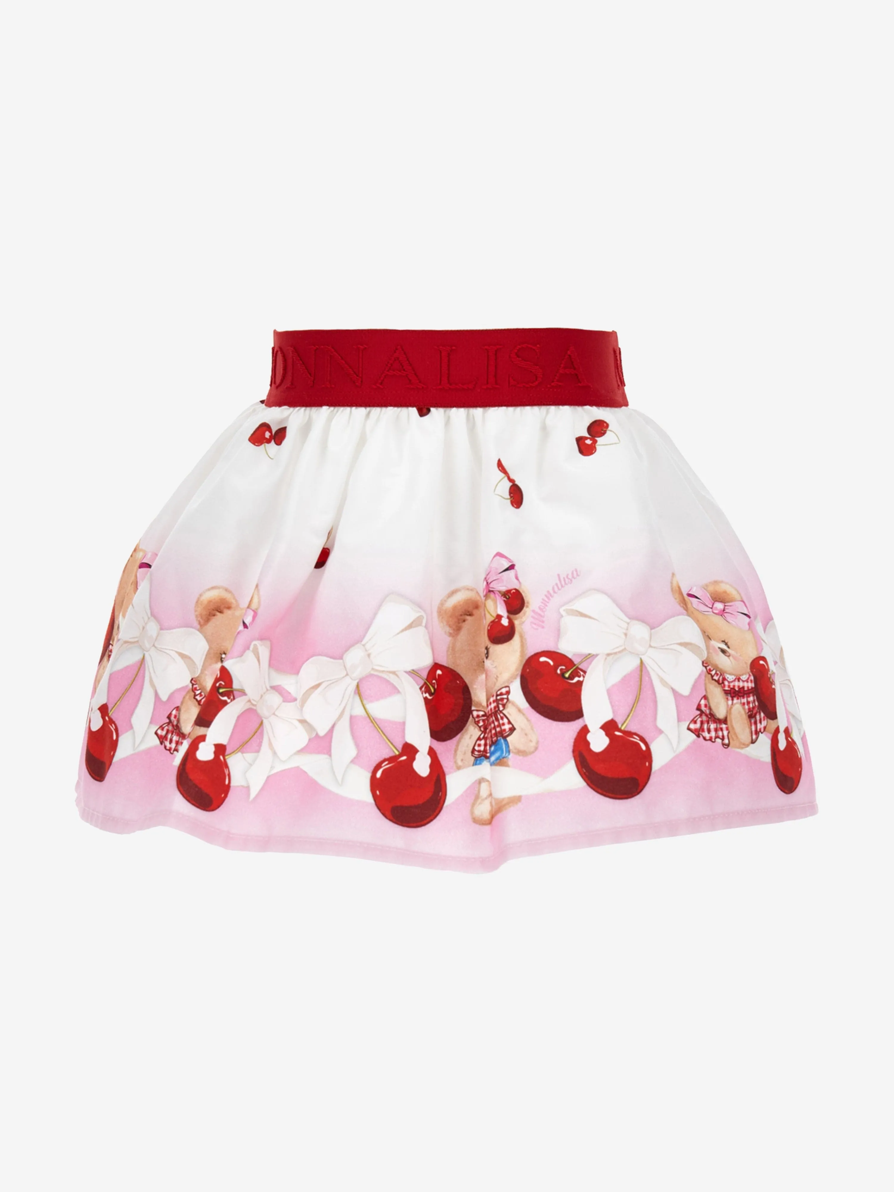 Monnalisa Baby Girls Teddy Bear Skirt in Pink