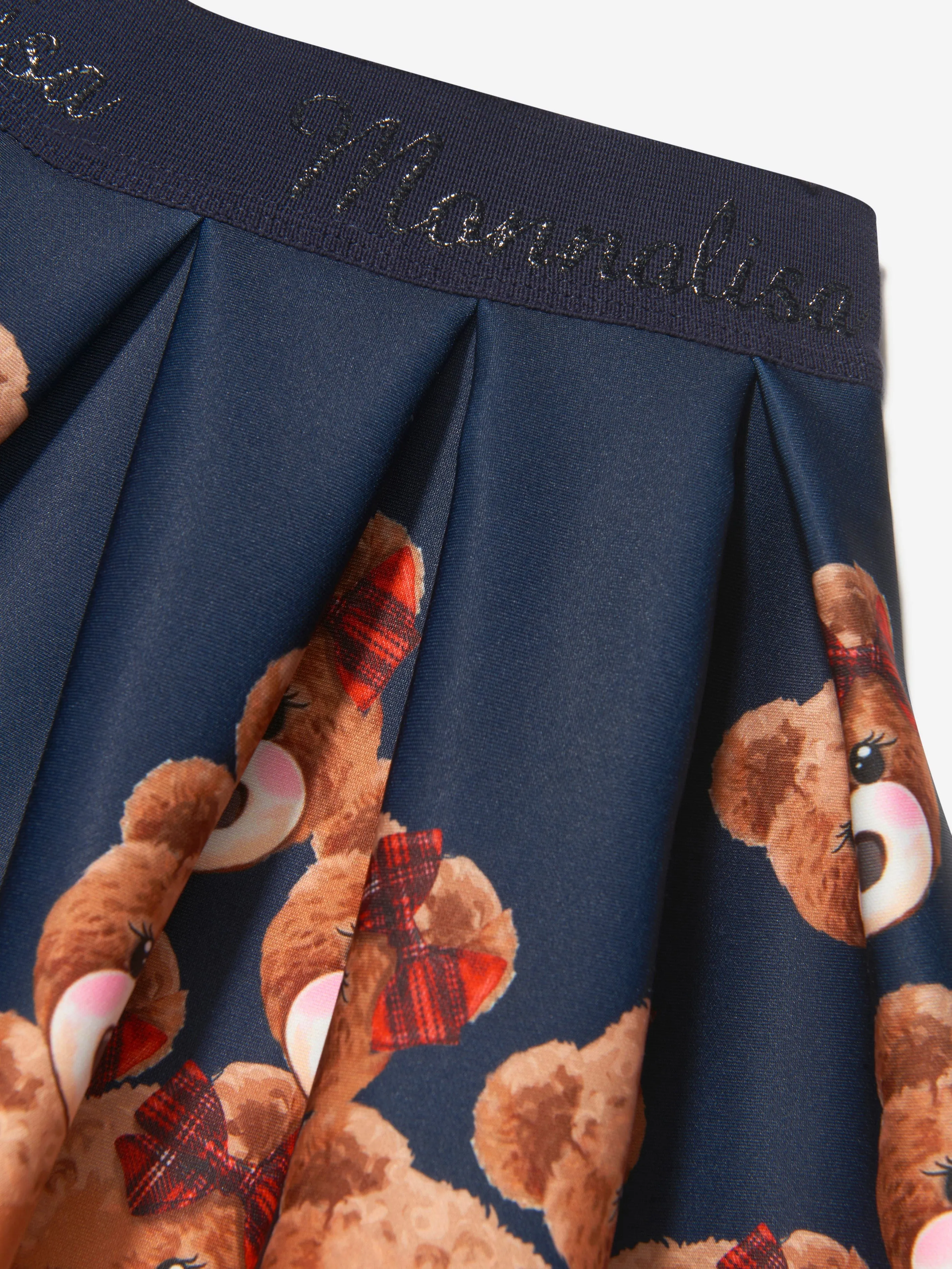 Monnalisa Girls Neoprene Teddy Bear Skirt