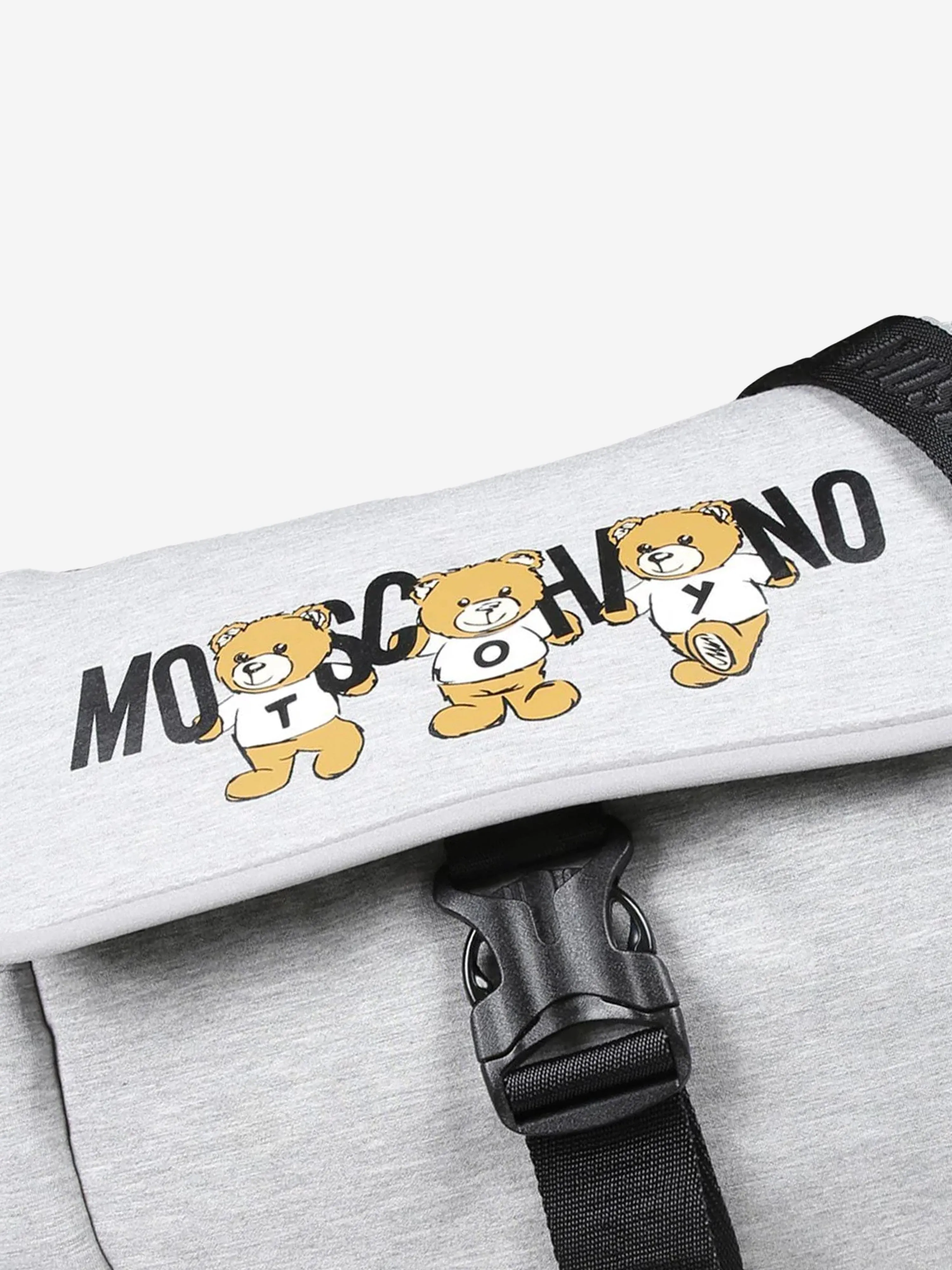 Moschino Baby Bear Logo Changing Bag in Grey (40cm)