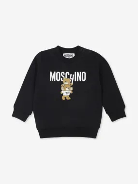 Moschino Baby Bear Logo Sweatshirt in Black